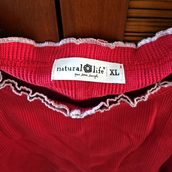 Natural Life Cropped Ruffle Tank XL - Picture 2 of 5